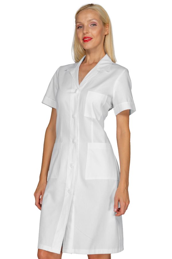 Camice Donna Bianco Bottoni Classici