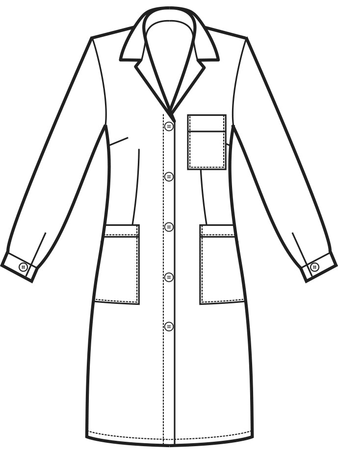 Camice Donna Bianco Bottoni Classici