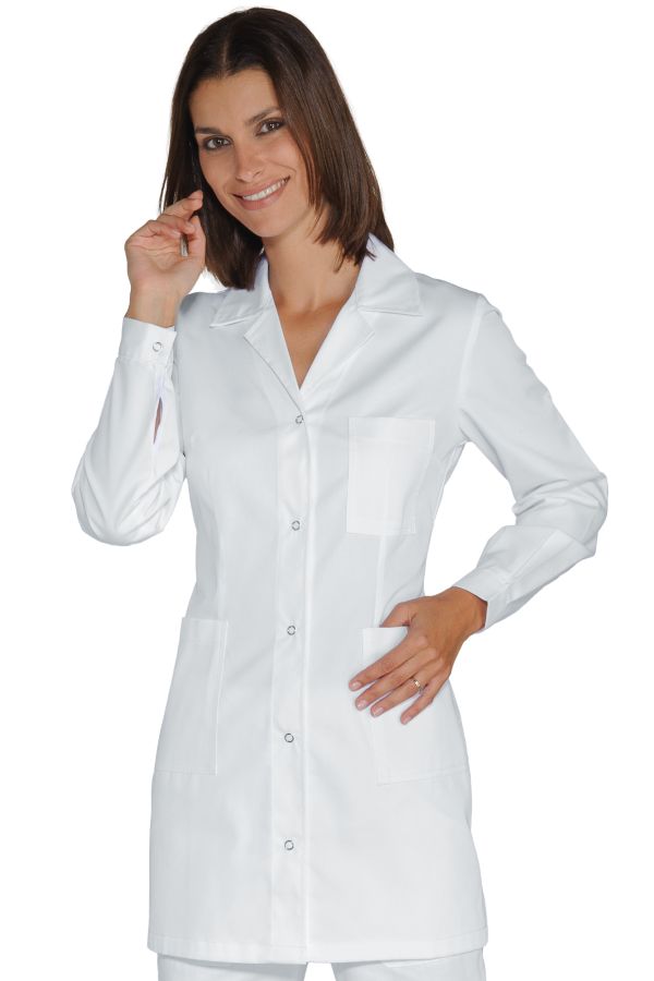 Casacca Donna Marbella Bianco a Pressione