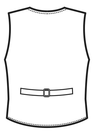 Gilet Unisex Bottoni Fissi