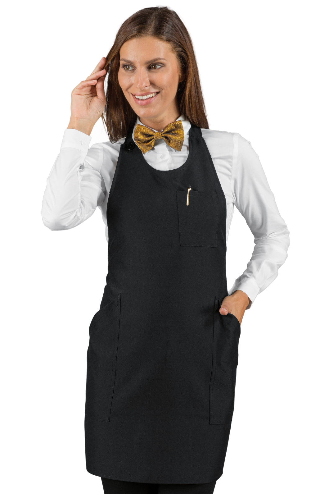 Grembiule Pettorina Unisex Sommelier Short