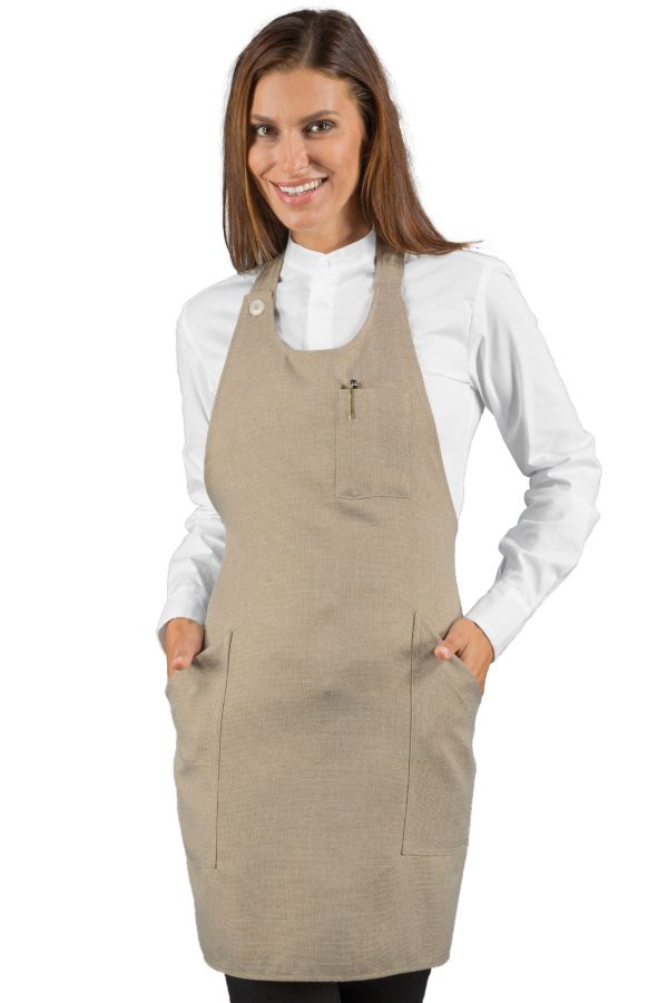 Grembiule Pettorina Unisex Sommelier Short