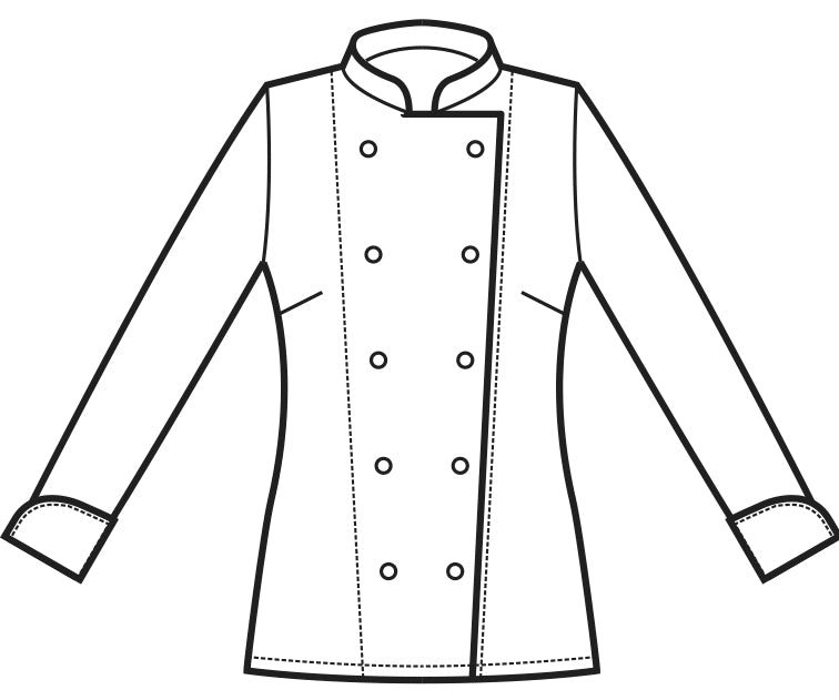 Giacca Cuoco Donna Chef Bianco