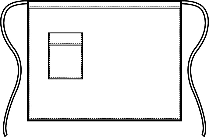 Grembiule Vita Unisex con Tasca