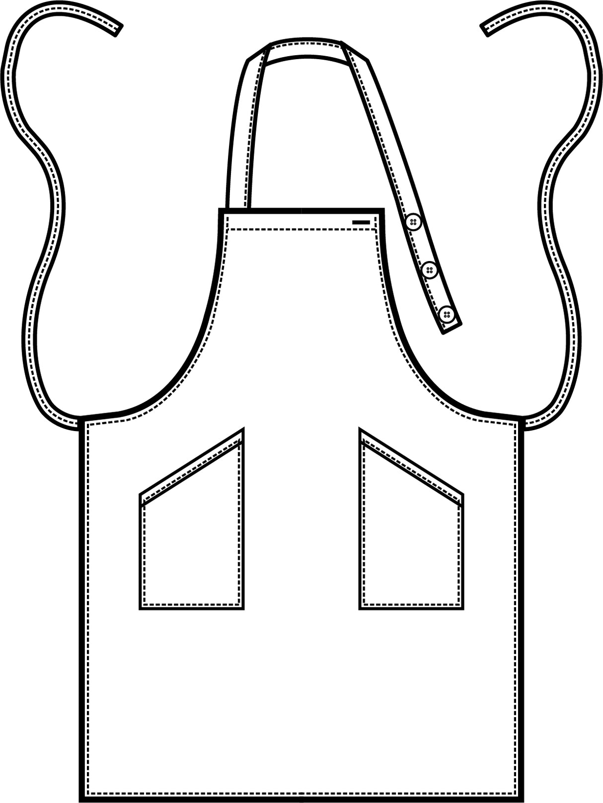 Grembiule Pettorina Unisex Champagne