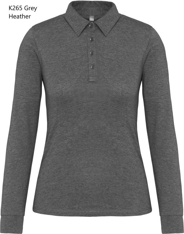 Polo Donna Oeko Jersey Manica Lunga