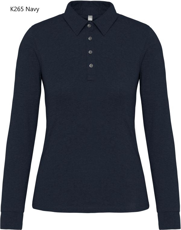 Polo Donna Oeko Jersey Manica Lunga