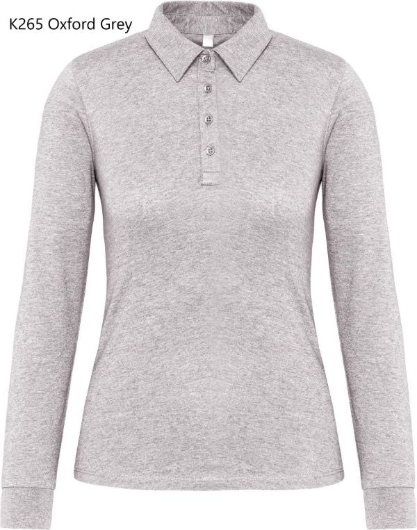 Polo Donna Oeko Jersey Manica Lunga