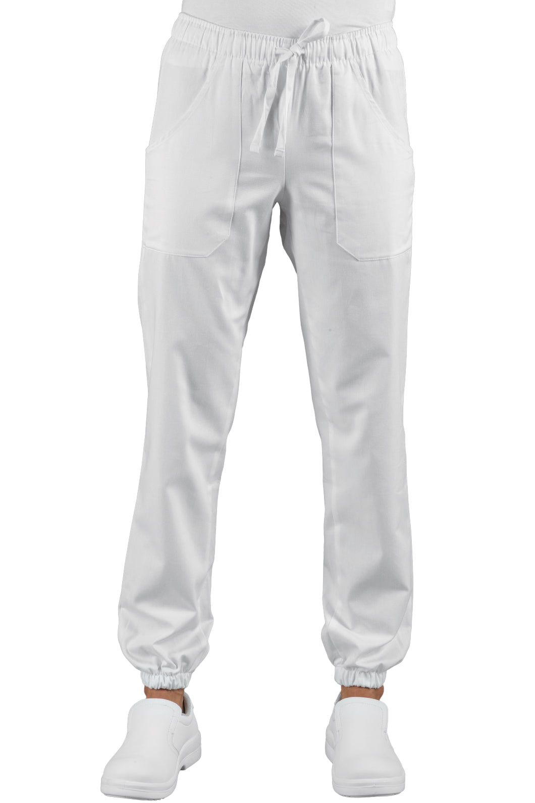 Pantaloni Unisex con Elastico Bianco