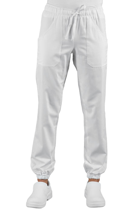 Pantaloni Unisex con Elastico Bianco