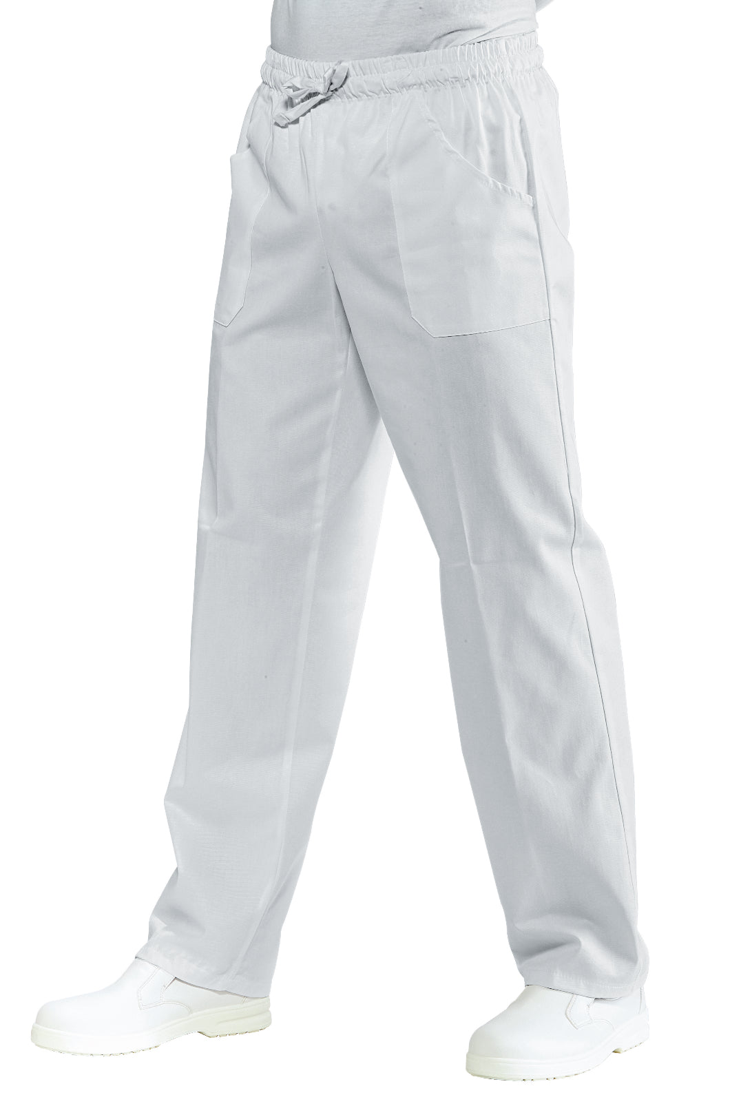Pantaloni Unisex con Elastico Bianco