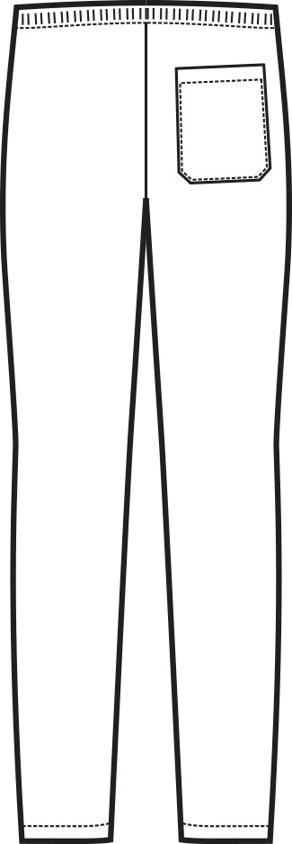 Pantaloni Unisex con Elastico Bianco