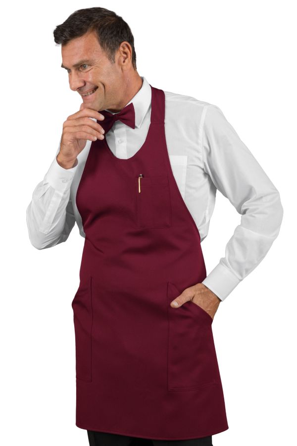 Grembiule Pettorina Unisex Sommelier Short