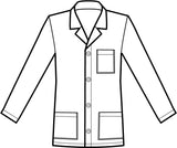 Casacca Uomo Bianco Bottoni a Pressione