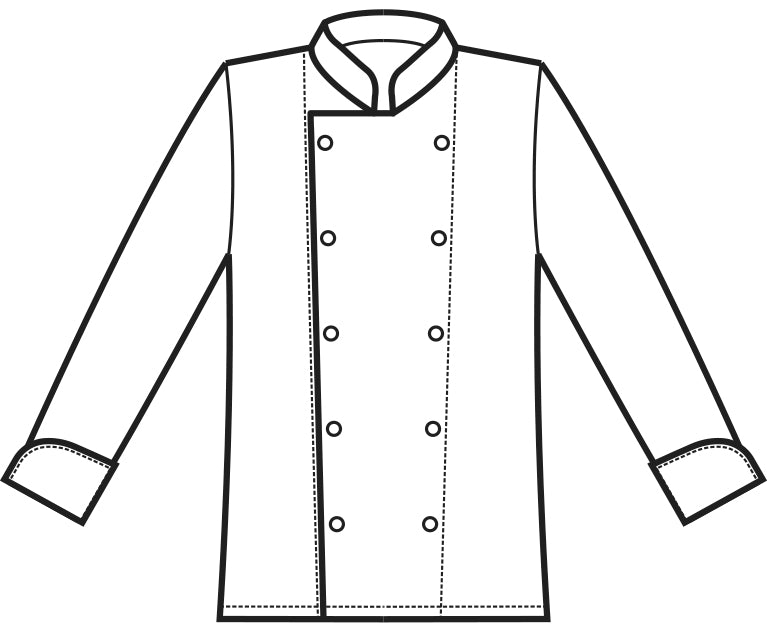 Giacca Cuoco Classica Bianco
