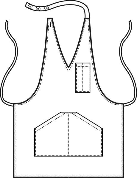 Grembiule Pettorina Unisex Bistro