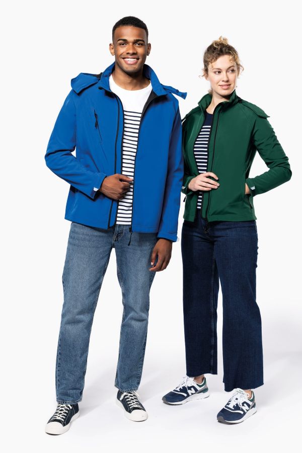 Giacca Softshell Oeko Cappuccio staccabile