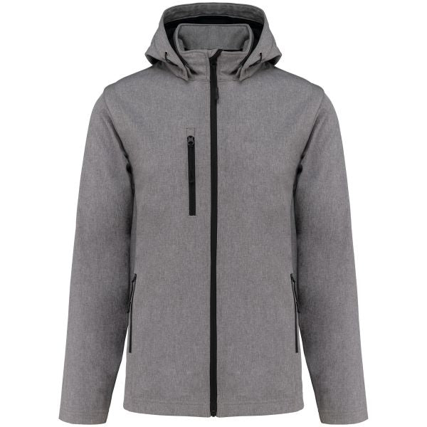 Giacca Softshell Oeko Cappuccio e Maniche staccabili