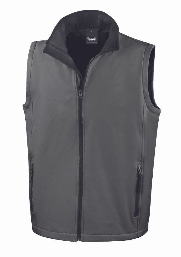 Softshell smanicato stampabile