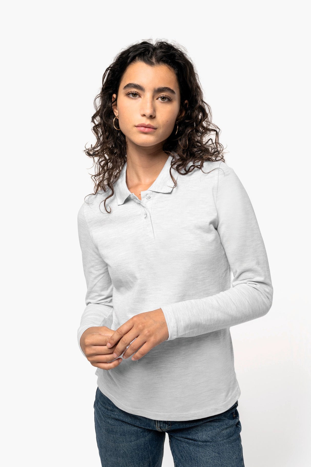 Polo Donna Oeko Piqué Manica Lunga
