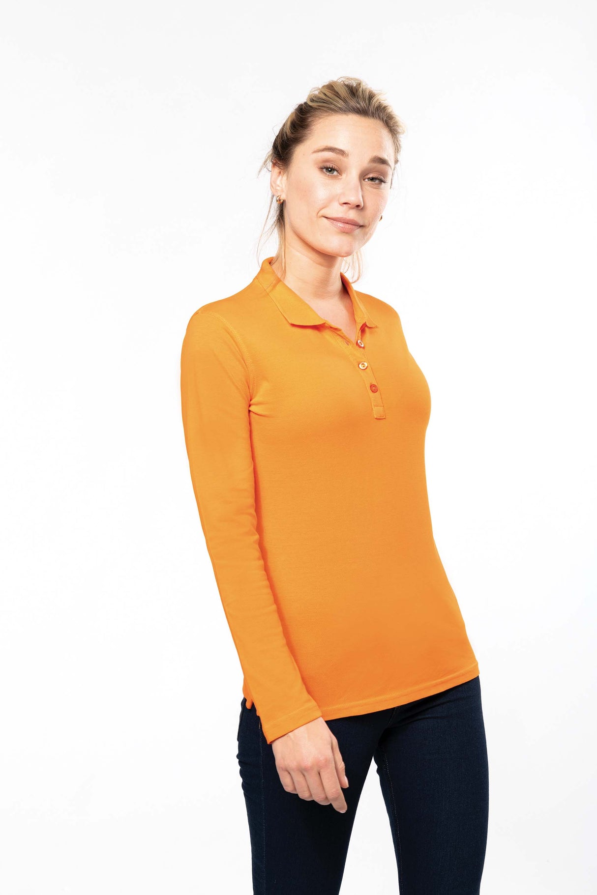 Polo Donna Oeko RingSpun Manica Lunga