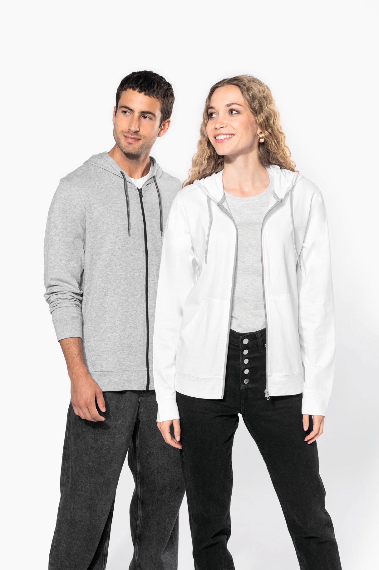 Felpa Unisex Oeko Leggera con Cappuccio