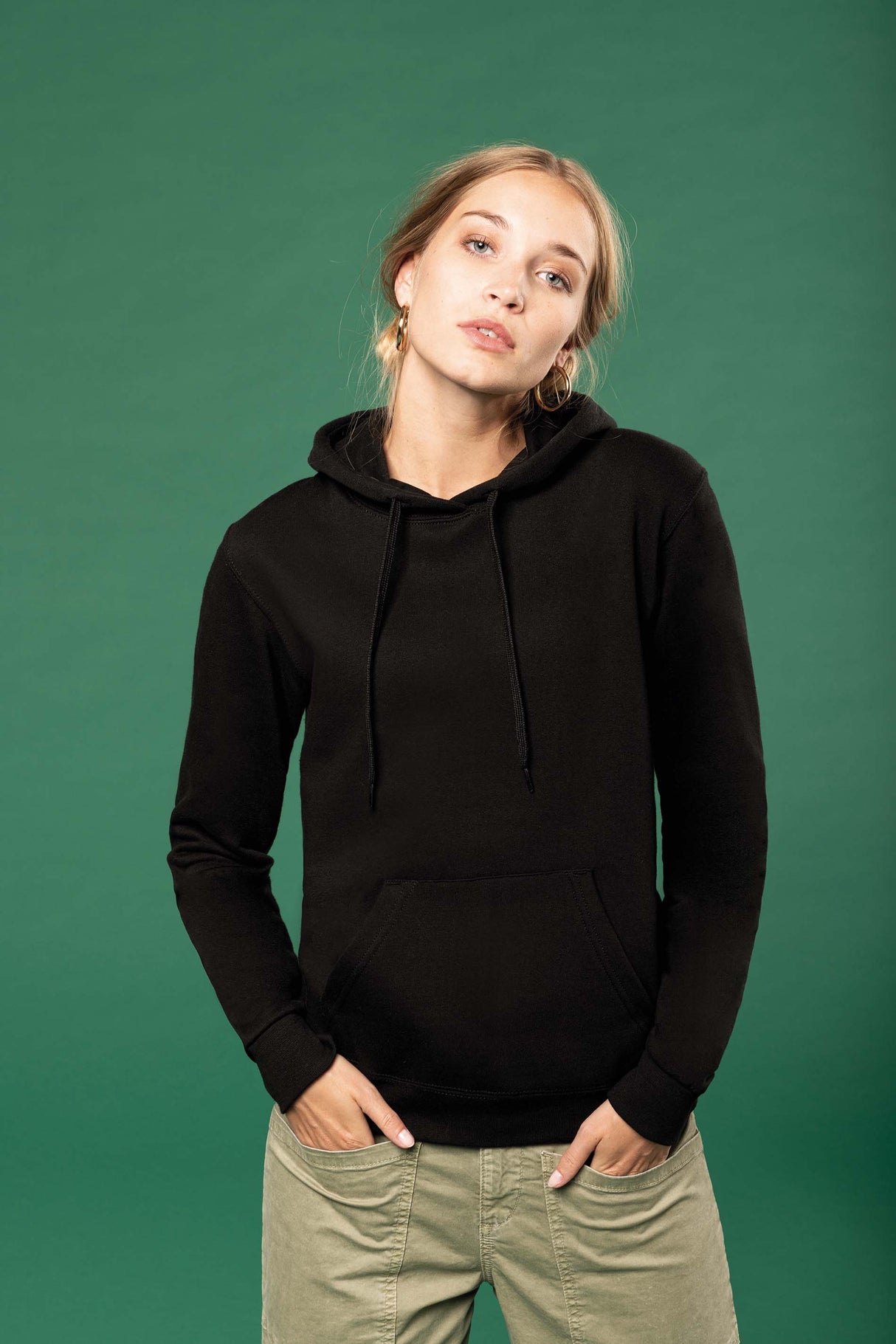 Felpa Donna Oeko con Cappuccio