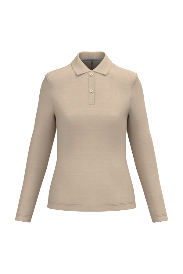 Polo Donna Oeko Piqué Manica Lunga