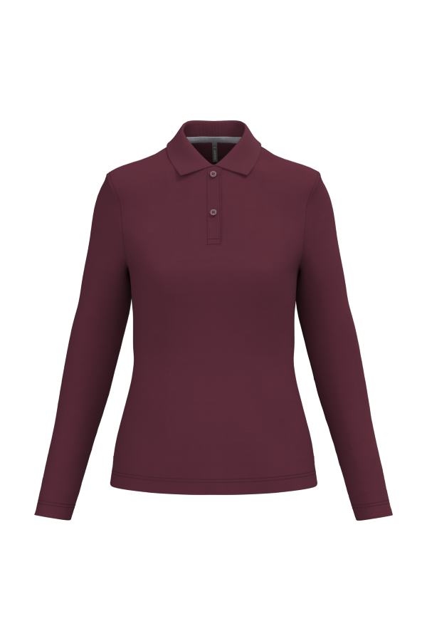 Polo Donna Oeko Piqué Manica Lunga