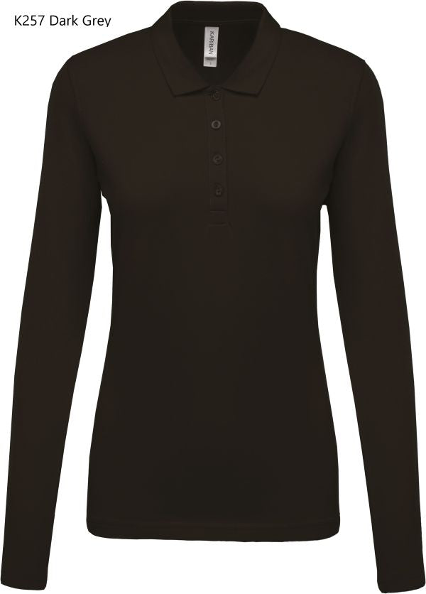 Polo Donna Oeko RingSpun Manica Lunga