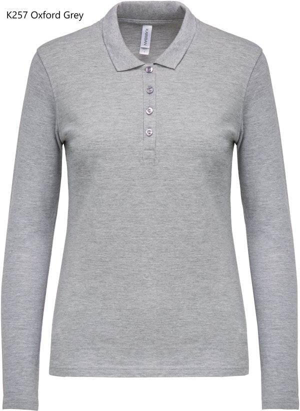 Polo Donna Oeko RingSpun Manica Lunga