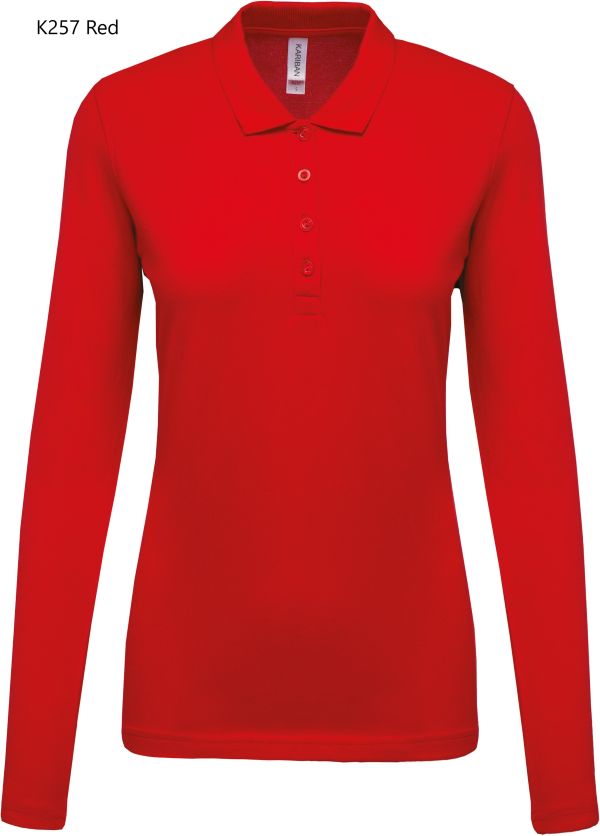 Polo Donna Oeko RingSpun Manica Lunga