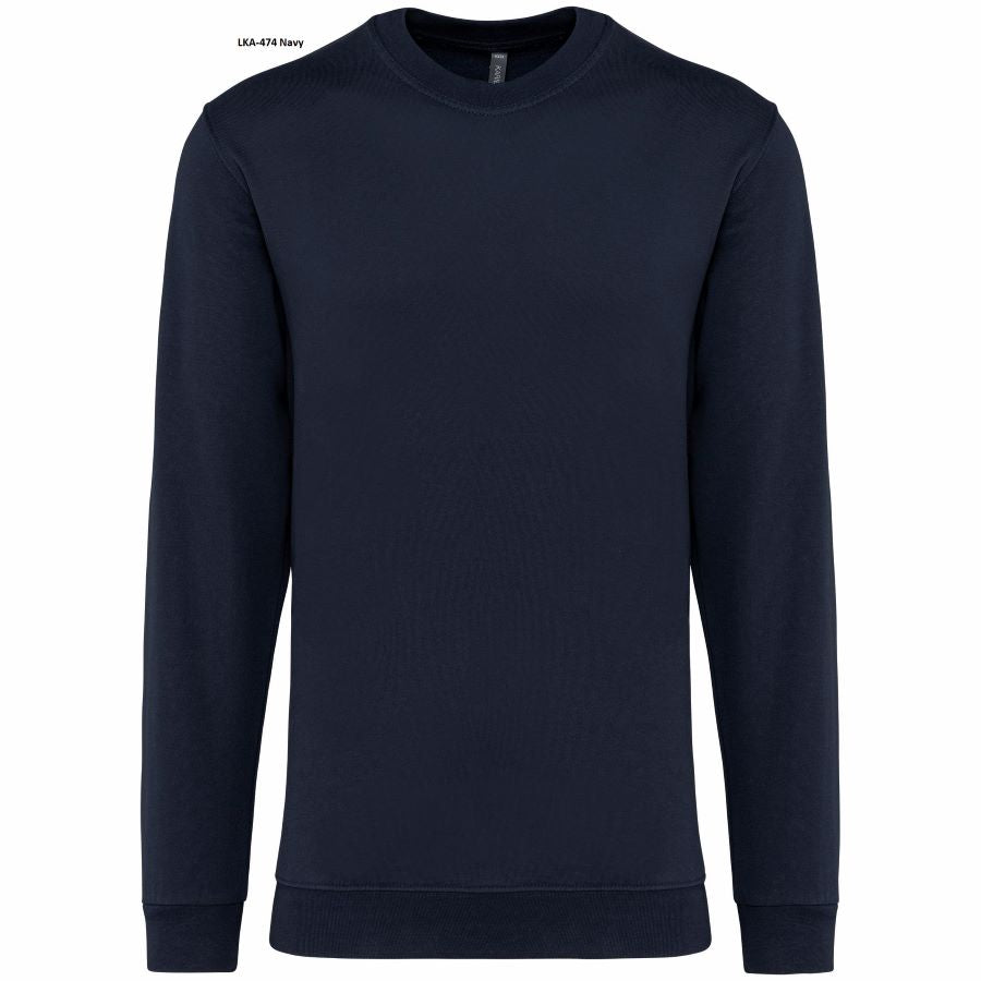 Felpa Unisex Oeko Girocollo Garzata