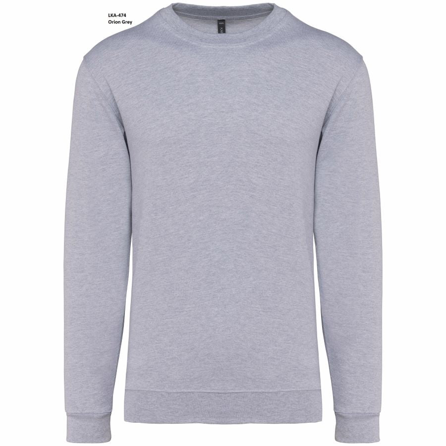 Felpa Unisex Oeko Girocollo Garzata