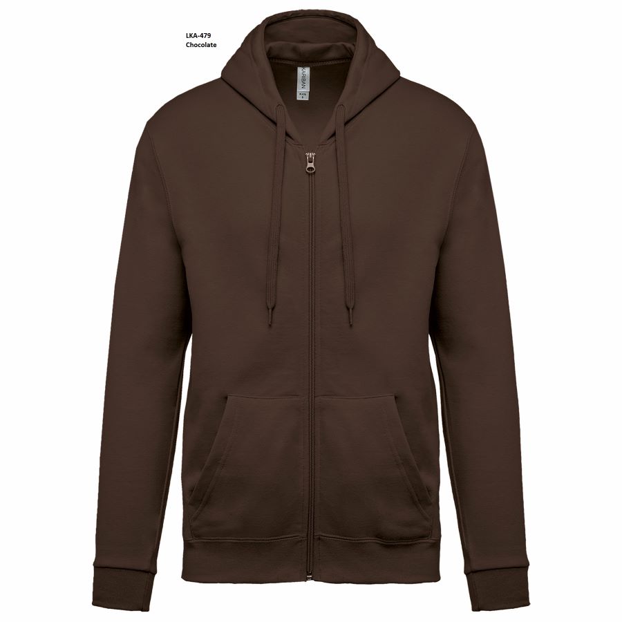 Felpa Unisex Oeko Cappuccio e Full Zip