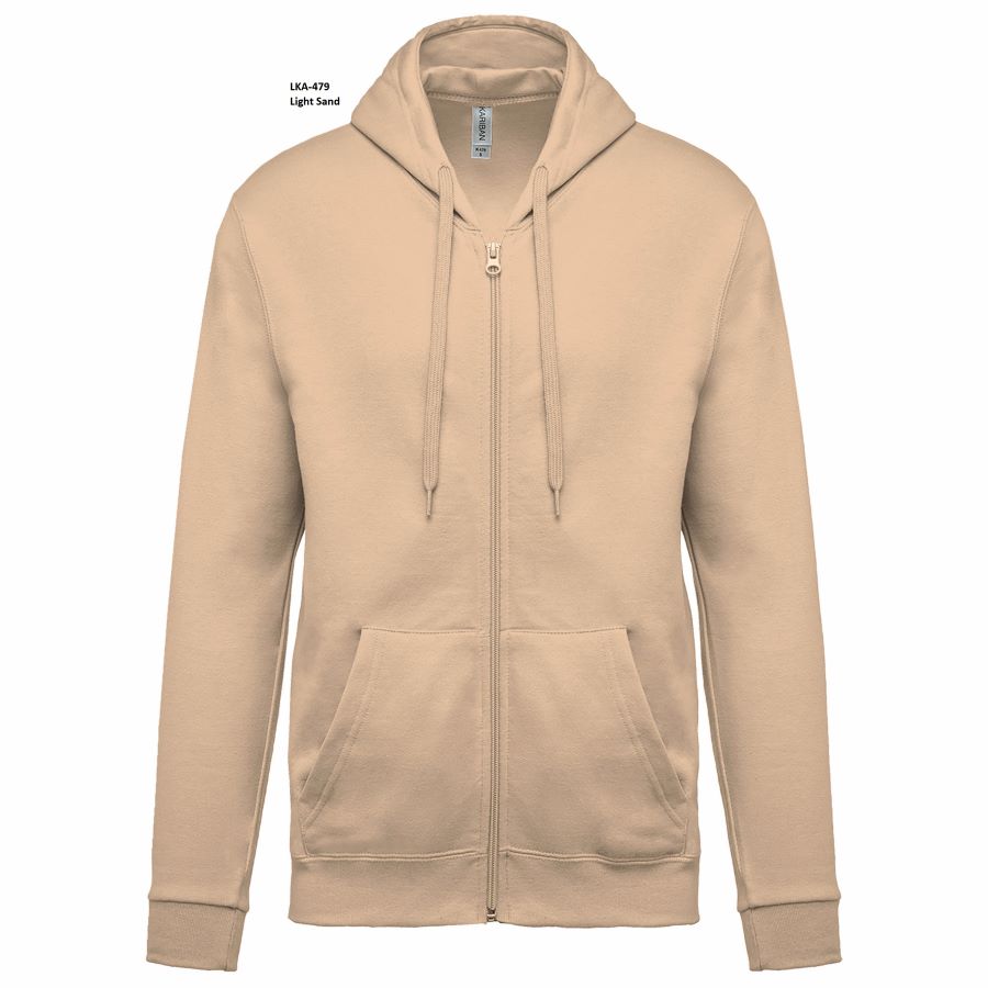 Felpa Unisex Oeko Cappuccio e Full Zip