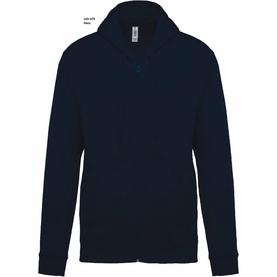 Felpa Unisex Oeko Cappuccio e Full Zip