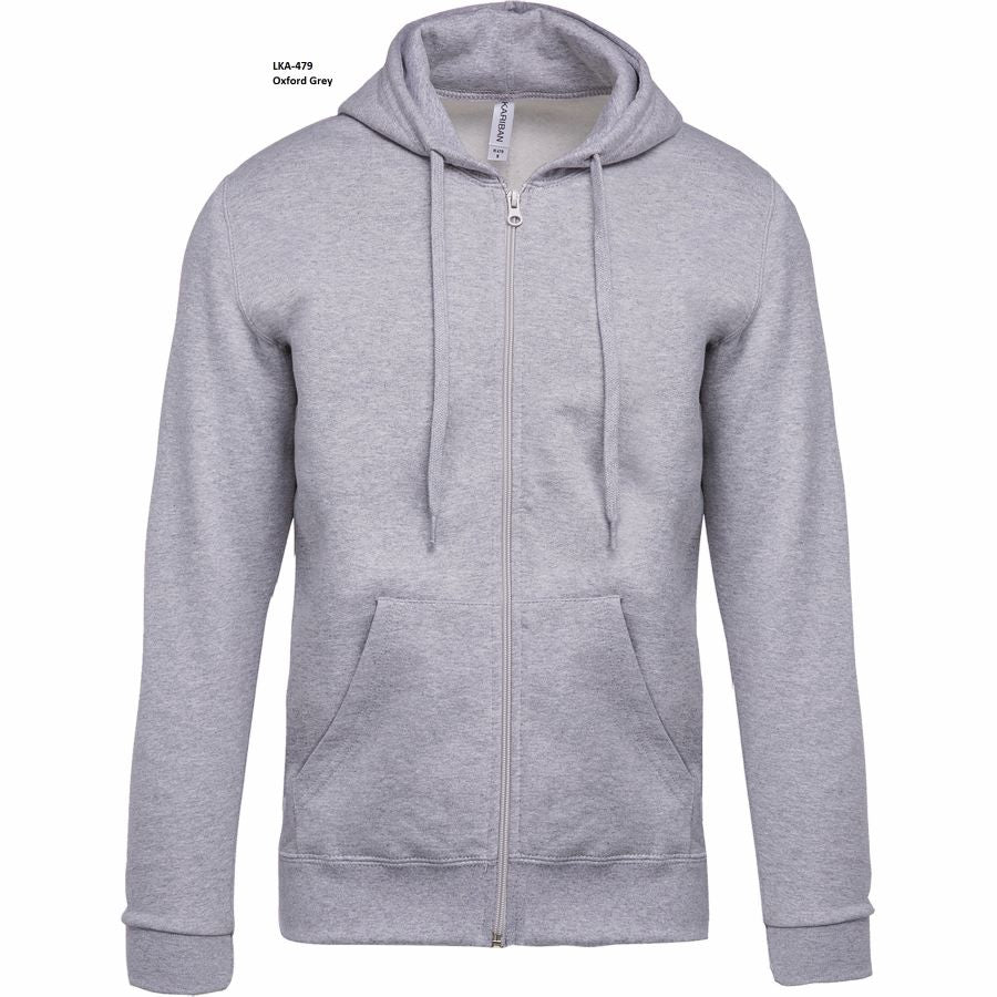Felpa Unisex Oeko Cappuccio e Full Zip