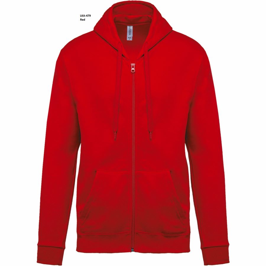 Felpa Unisex Oeko Cappuccio e Full Zip