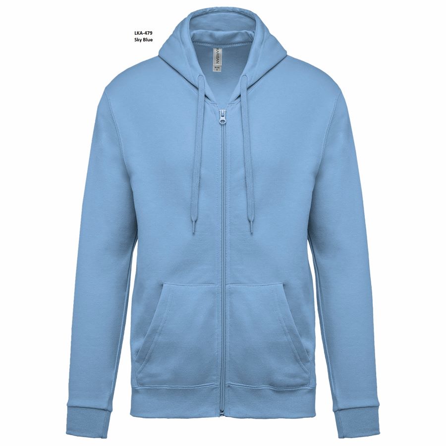 Felpa Unisex Oeko Cappuccio e Full Zip