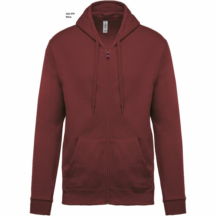 Felpa Unisex Oeko Cappuccio e Full Zip