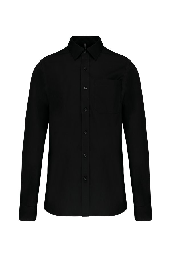 Camicia Uomo Popeline Cotone con Taschino