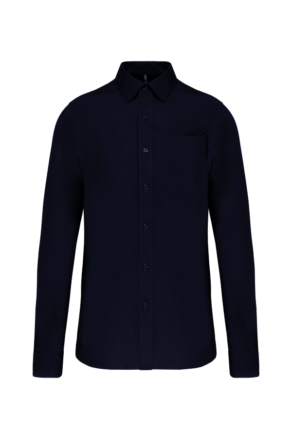 Camicia Uomo Popeline Cotone con Taschino