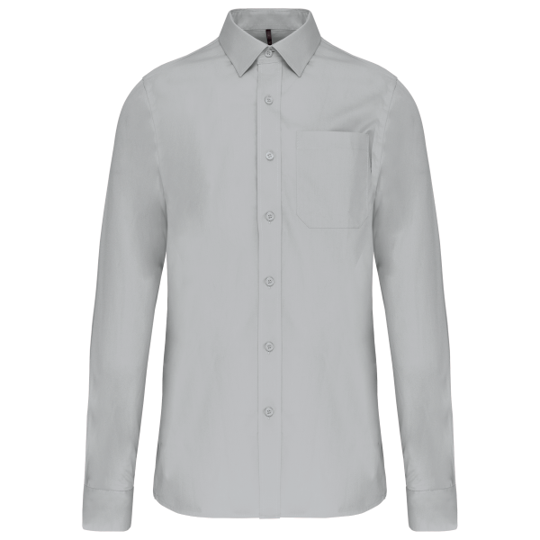 Camicia Uomo Popeline Cotone con Taschino