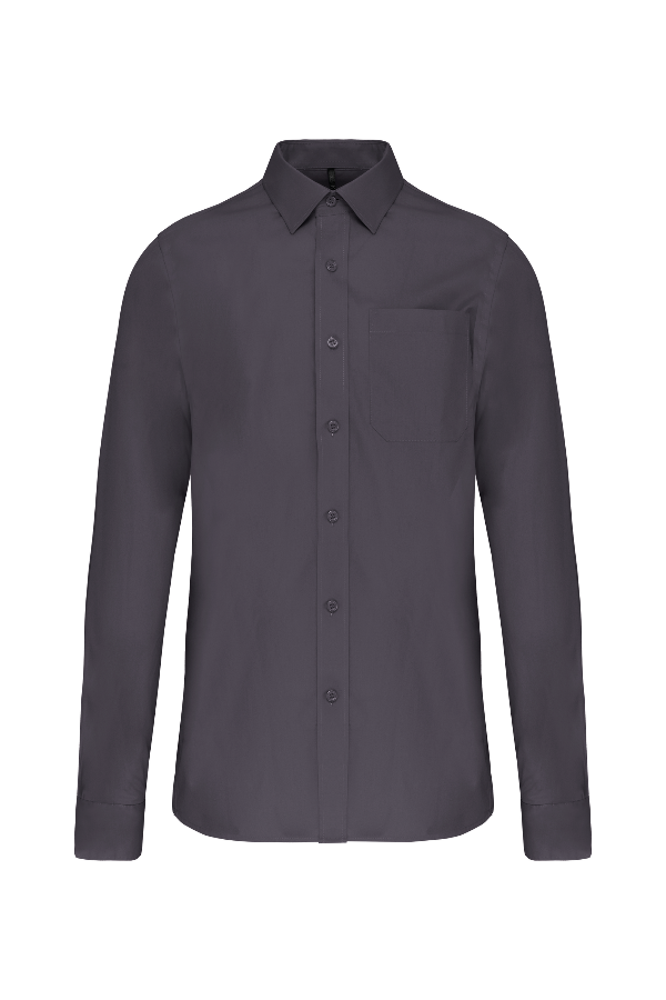 Camicia Uomo Popeline Cotone con Taschino