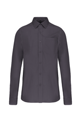 Camicia Uomo Popeline Cotone con Taschino