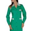 Camice Donna Positano Verde e Riga Verde