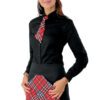 Grembiule Vita Unisex Orleans Nero e Tartan 407