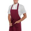 Grembiule Pettorina Unisex Rodi Bordeaux