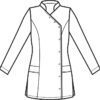 Casacca Donna Nizza Bianco a Pressione - immagine 2